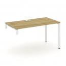 Стол надставка на опорную тумбу CONCEPT CN.OSN-003 Дуб Винченцо Белый_36