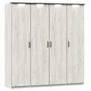 Шкаф четырехстворчатый Техно 12 Дуб Крафт белый_8