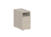 Тумба приставная с 3 ящиками и нишей Sigma SG.512.OD.OD Дуб темный_2