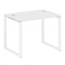 Стол письменный на О-образном м/к METAL SYSTEM БО.СП-1 Белый/Белый_30