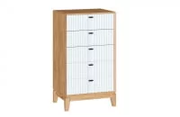 Тумба высокая Бари ЛД 698.120.000 Дуб Золотой Белый_1