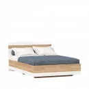 Кровать двуспальная 1400 Фиджи ЛД 659.079.000 Дуб Золотой Белый_10