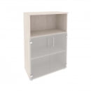 Шкаф средний широкий (2 низких фасада стекло) ONIX O.ST-2.2 Денвер Светлый_37