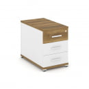 Тумба опорная приставная с 3-мя ящиками CONCEPT CN.TGO-001 B/W Сандал Янтарный Белый бриллиант Белый_13