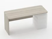 Стол прямой под встроенную тумбу Glassy 1.101.16Пр Дуб сантана светлый_9