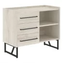 Тумба LOFTIS LSC-3D Сосна Эдмонт/Черный_2