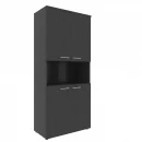 Шкаф для документов с нишей XHC 85.4 Легно Темный_9