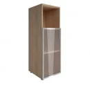 Шкаф книжный средний со стеклом в раме без топа YALTA LT-SU 2.2L Снежная Патина_39