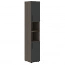 Шкаф-колонка с глухими малыми дверьми (правый) VELION VHCS 40.4 R Яшма черный Кобра_8