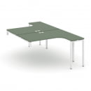 Рабочая станция-надставка на опорные тумбы CONCEPT CN.DSAN-003 Дуб Мали Белый_6