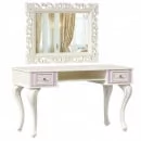 Стол письменный с зеркалом Маркиза 05 Алебастр_3