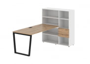 Рабочая станция EDIS EVRST 1217 Дуб Денвер светлый Черный Белый_86