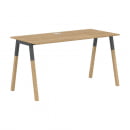 Стол письменный Forta FST 1367 Дуб Гамильтон Белый премиум_5