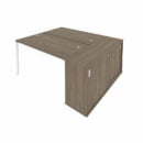 Рабочая станция с опорным шкафом-купе Metal System Б.РС-СШК-1.3 Вяз/Белый_28