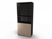 Шкаф с 1 комплектом глухих малых дверей и топом_1