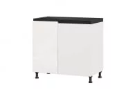 Тумба кухонная угловая 1000 (левая) Шервуд ЛД 281.091.000.145 Белый Белый глянец_8