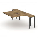 Рабочая станция-приставка к опорным тумбам CONCEPT CN.DSAPR-002 Сандал Янтарный Антрацит_9