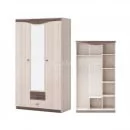 Шкаф 3-х дверный с 2-мя ящиками с зеркалом Ванесса Шк97_1