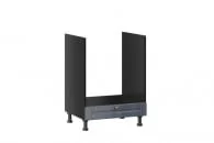 Тумба кухонная 600 для встраиваемой техники Мокка ЛД 274.250.000.142 Черная Дуб фактурный антрацит_16