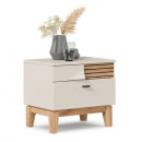 Тумба прикроватная левая Нильс ЛД 423.040.000 Кашемир/Дуб Тортуга_1