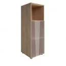 Шкаф книжный средний со стеклом без топа YALTA LT-SU 2.2Л Снежная Патина_37