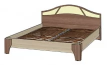 Кровать Верона 160x200 Венге/Дуб молочный_1