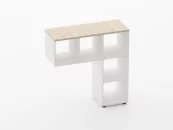 Стеллаж к столу Deka 9.07.11 Туя/Белый_1