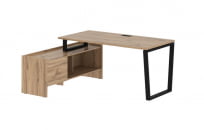 Стол с тумбой EDIS EVCT 17814 Дуб Денвер светлый Черный_80