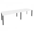 Стол переговорный (2 столешницы) ONIX O.MP-PRG-2.4 Белый Бриллиант/Антрацит_46