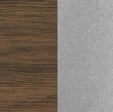 Дуб темный/Серебряный металлик