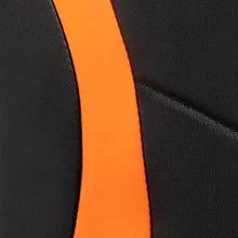 Черный/оранжевый экокожа