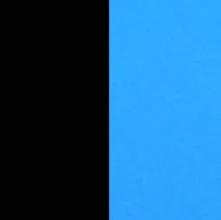 Черный/Голубой