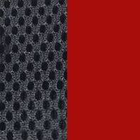 Черная сетка/Красный кожзам