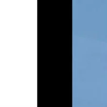 Белый/Черный/Капри Синий