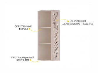 Шкаф кухонный торцевой (лев/прав) Флоренция 107.18