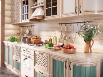 Кухонный гарнитур Кантри №01 Сономе эйч светлая