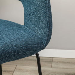 Кресло полубар Hugs синий/Линк