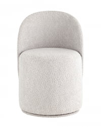 Пуф Loreen вращающийся букле Светло-серый