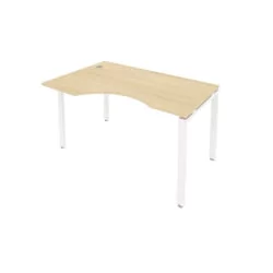 Стол письменный METAL SYSTEM Б.СА-2 Л Акация/Белый