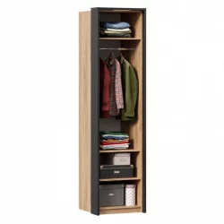 Техно Шкаф одностворчатый с паспарту Техно 01 Дуб Золотой