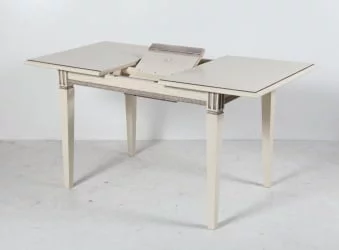 Стол из массива дерева Фаворит-2 (1,1м) тон 2 с коричневой патиной Бананы