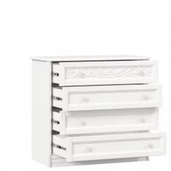Комод с 4 ящиками Джулия ЛД 695.040.000 Белый