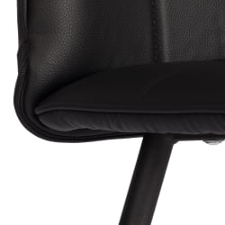 Стул обеденный Bari LT, экокожа, черная, 41х55х89 см