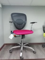 Офисное кресло для оператора CHAIRMAN 451 TW 13/AC (красный/черный) (Л)