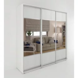 Шкаф-купе без зеркал Акцент-Дуэт Д 1800х600 Выбеленное дерево