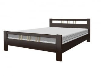 Кровать из массива Вероника 3 200х140 Орех темный