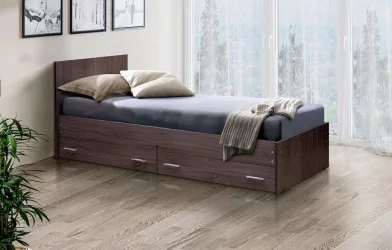 Кровать с ящиками на уголках №4 ЛДСП 700*1900 Дуб млечный