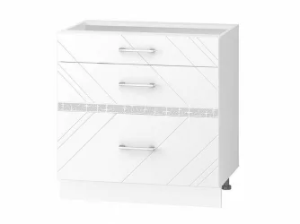 Напольный шкаф (3 ящика с системой плавного закрывания) Бьянка 102.92