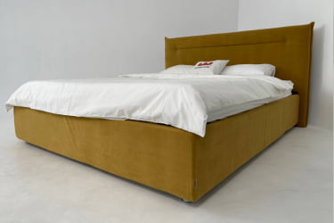 Кровать 1.6 Альба с подъем. механизмом ZP.KM1.6-15 медовый (велюр)