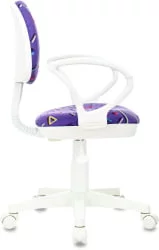 Кресло детское Бюрократ KD-3/WH/ARM/STICK-VI